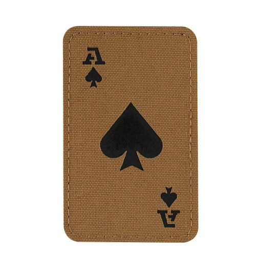 M-Tac - Militär-Patch Ace of Spades - Cordura 500D - Coyote / Schwarz - 51109502