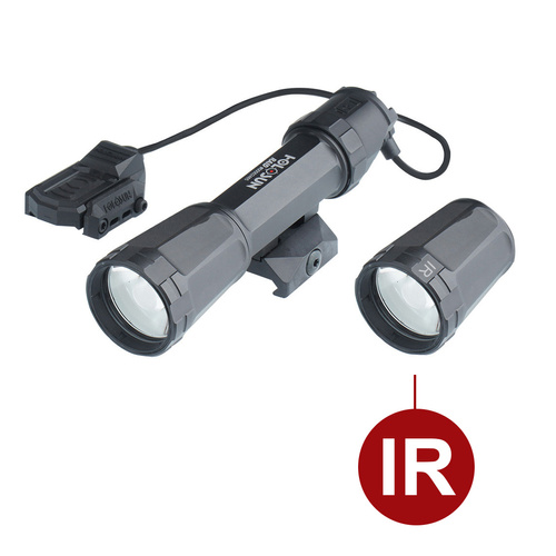 Holosun - Night RAIDer - Taktische Waffen-Taschenlampe RAID IR - Picatinny/M-LOK - IPX8 - Schwarz - RAID mit LED IR Kopf