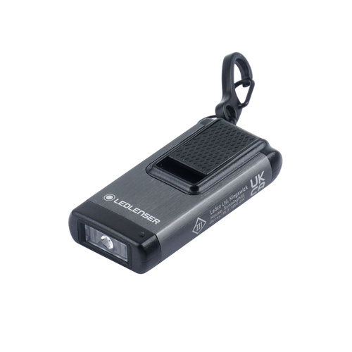 Ledlenser - Wiederaufladbare LED-Taschenlampe / Schlüsselring K4R - 120 lm - Grau - 502574