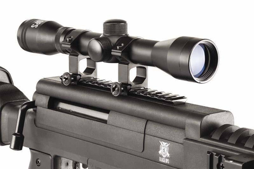 Black Ops - Break-Action Luftgewehr Sniper mit 4x32 Zielfernrohr und Zweibein - 5,5mm - B1091