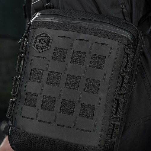 M-Tac - Taschenbeutel Vertikal Laser Cut Hex - Schwarz - 10241002