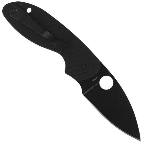 Spyderco - Efficient™ G-10 Schwarz / Schwarz Klinge PlainEdge™ Messer - C216GPBBK