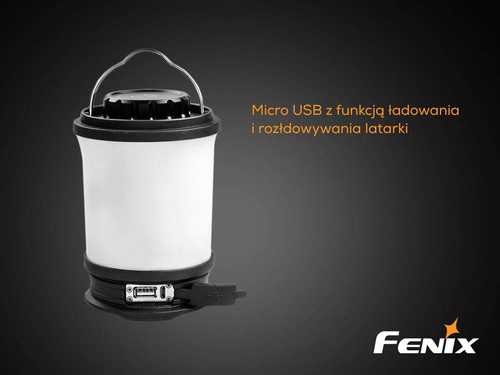 Fenix - Camping LED Taschenlampe - 650 Lumen - 18650 - Schwarz - CL30R