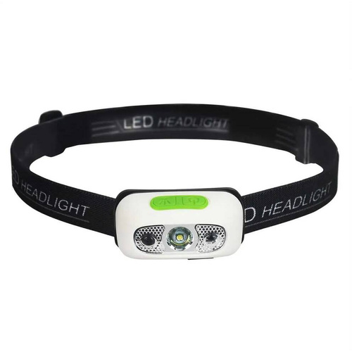 Speras - B6 LED-Taschenlampe / Stirnlampe - 120 Lumen - micro USB - Schwarz - B6