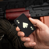 M-Tac - Militär-Patch Ace of Spades - Cordura 500D - Schwarz / Fluoreszierend - 51109299