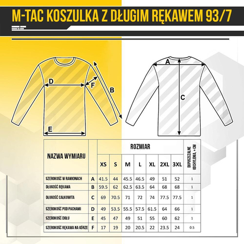 M-Tac - Militärisches Langarm-T-Shirt - Dark Grey - 20067012