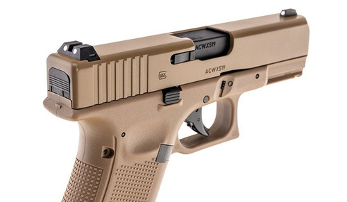 Umarex - Glock 19X Luftpistole - Blow Back - 4,5 mm - Coyote - 5,8367