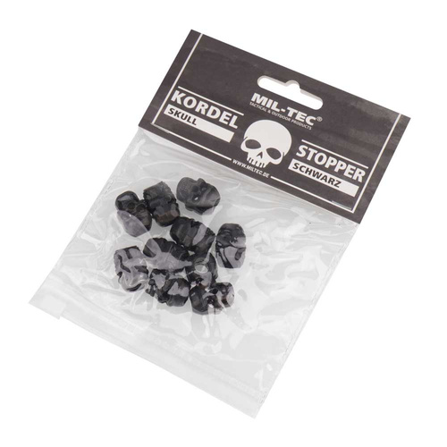 Mil-Tec - Skull Cord Stopper - 10 Stück - Schwarz - 13458212