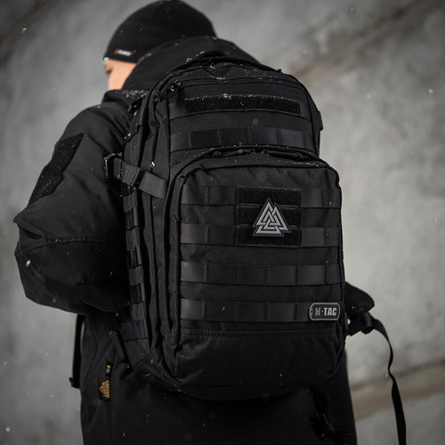 M-Tac - 3D PVC Patch Valknut - Schwarz / Grau - 51163211