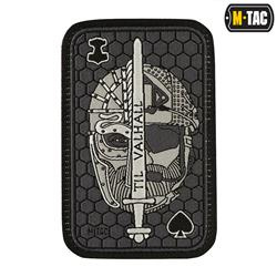 M-Tac - Naszywka Moralabzeichen - Til Valhall Ace - Żakard - Szary - 51141011