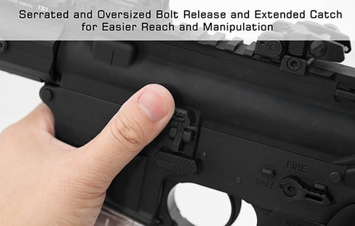 UTG - Übergroßer AR15 Bolzenfang - Schwarz - TLT-TKSBC