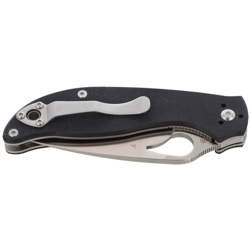 Spyderco - Byrd Raven™ 2 G-10 Schwarz Plain Klappmesser - BY08GP2