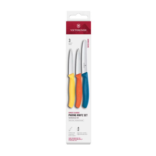 Victorinox - Messerset Swiss Classic - 2 gezahnt 1 glatt - Multicolor - 6.7116.32