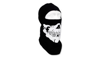 FOSTEX - Balaclava Baumwolle ein Loch - Biker Balaclava Skull - Schwarz - 214286