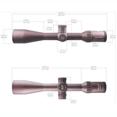 Vector Optics - Zielfernrohr Continental x6 4-24 SFP - 50 mm - FDE - SCOL-43