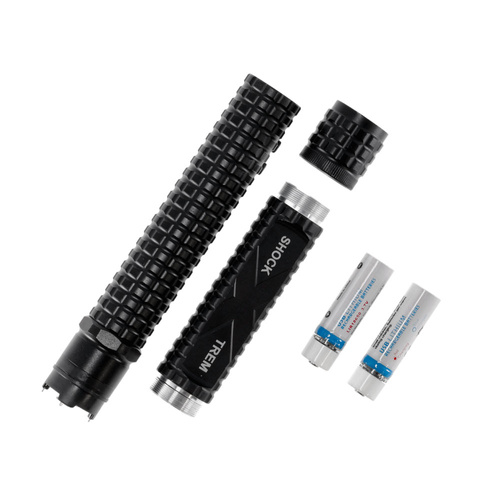 Piranha - Shock Xtrem Elektroschocker mit Taschenlampe - 8.000.000 V - Schwarz - XTREM