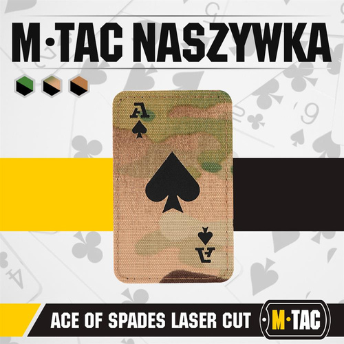M-Tac - Militär-Patch Ace of Spades - Cordura 500D - Multicam / Schwarz - 51109802