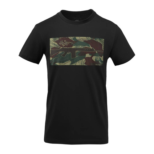 Helikon - T-Shirt FN Fal - Baumwolle - Schwarz / Rhodesian Camo - TS-FNF-CO-011K