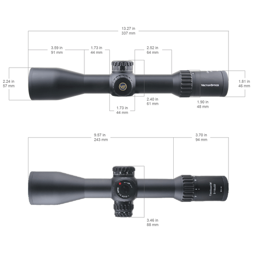 Vector Optics - Zielfernrohr Continental x6 3-18 FFP - 50 mm - Schwarz - SCFF-43