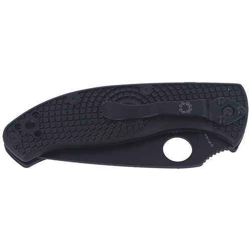 Spyderco – Tenacious FRN Taktisches Klappmesser – Schwarz – C122PBBK