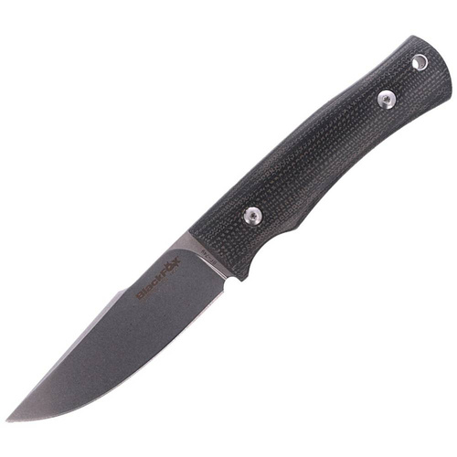 FOX - Taktische Messer Explorator Linen Micarta- 440C - Schwarz - BF-749