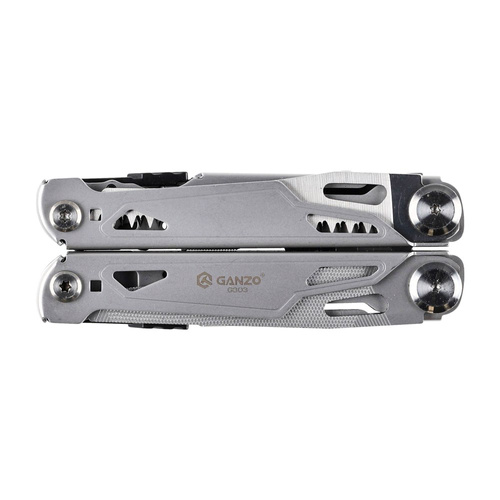 Ganzo - Multitool G303 mit Bitsatz - 14 Werkzeuge - Silber - G303