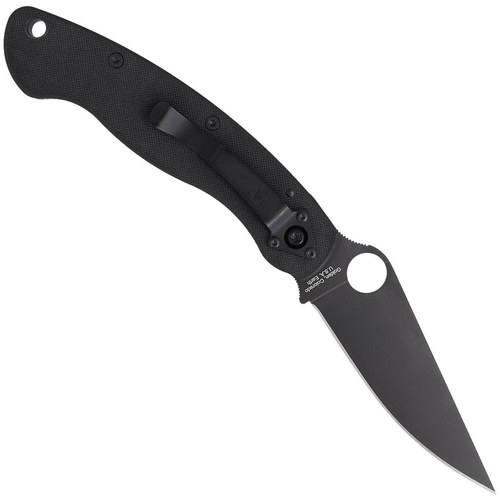 Spyderco - Military™ Modell G-10 Schwarz / Schwarz Klinge Messer - C36GPBK