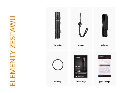 Fenix ​​​​- PD32 V2.0 LED-Taschenlampe - 1200 lm