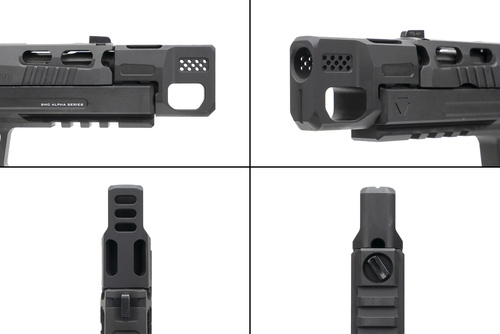 Strike Industries - Kompensator für SMC Alpha MKII 3.9" Größe L - Schwarz - SI-SMC-COMP-L