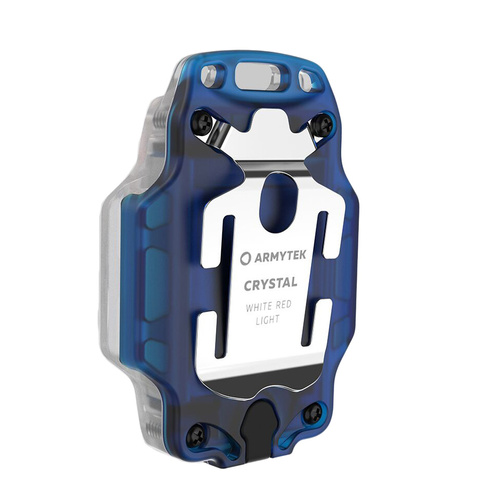 Armytek - LED-Taschentaschenlampe Crystal WRB - Leuchtfeuer - 150 lm - Blau/Grau - F07202B