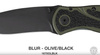 Kershaw - Taktisches Messer Blur 1670OLBLK - 14C28N - Schwarz - 1670OLBLK