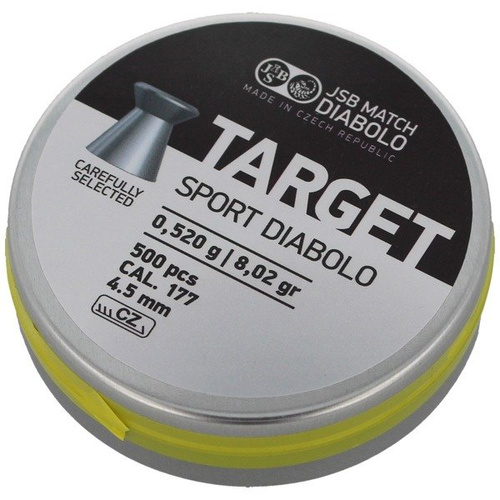 JSB - Diabolo Ziel Sport Airgun Pellets - .177 / 4,5 mm - 500 Stück - 001145-500