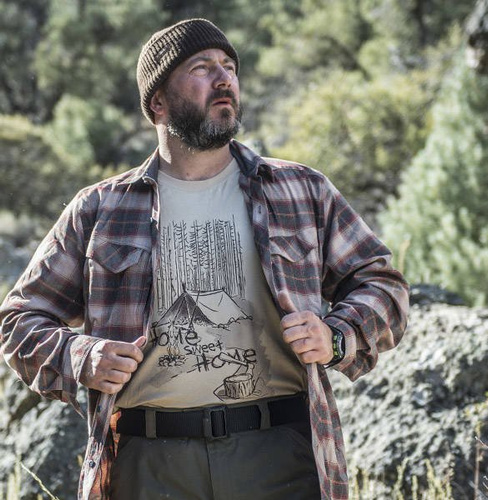 Helikon - T-Shirt Home Sweet Home - Baumwolle - Khaki - TS-HSH-CO-13