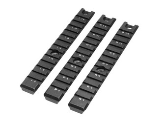 Leapers - Picatinny/Weaver Rail Set Deluxe - 3 Stück - Flugzeugaluminium - MNT-P505