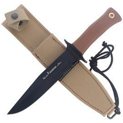 Muela - Taktisches Gummigriff-Messer 180mm - SCORPION-18NM