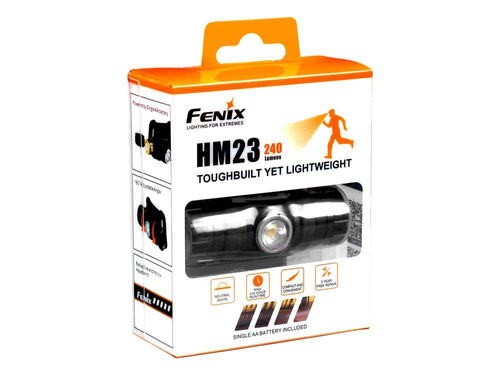 Fenix - LED Stirnlampe - 240 Lumen - AA - Schwarz - HM23