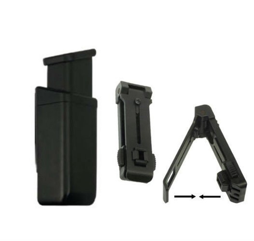 ESP - Kunststoffhalterung für Double Stack 9mm Magazin - UBC-02 Halterung - Schwarz - MH-14