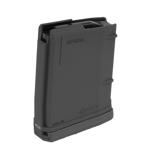 MFT - Polymer Magazin für AR-15 / M4 - 5,56 x 45 mm/.223/.300 AAC Blackout - 10 Schuss - Schwarz - 10PM556BAG-BL