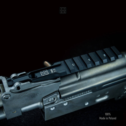 FTCS - Zielfernrohrhalterung für Optik AK PMK 2.0 Picatinny - Schwarz H-146 - Nr. 18