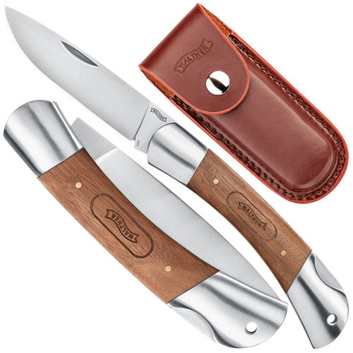 Umarex - Klappmesser Walther Classic Drop 1 - Silber/Bronze - 5.2053