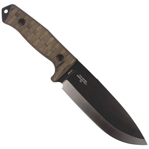 FOX - Messer Bushman Bushcraft Canvas Micarta 160mm - FX-609 OD