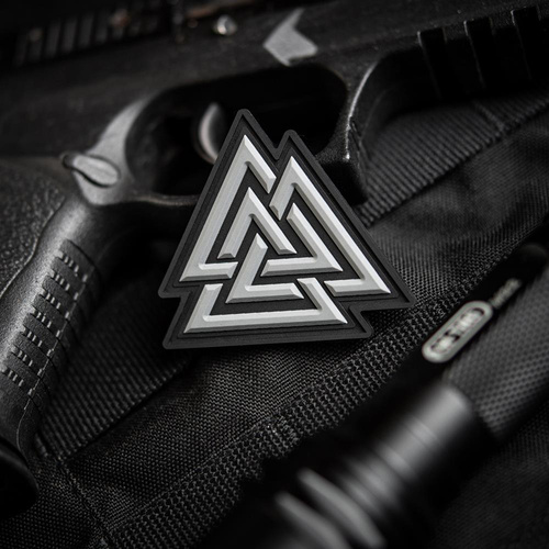 M-Tac - 3D PVC Patch Valknut - Schwarz / Grau - 51163211