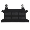 Direct Action - Frontplatte mit skelettierter Plattenträgerklappe Skeletonized Plate Carrier Flap - Schwarz - PC-SKFP-CD5-BLK