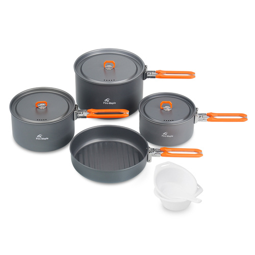 Fire Maple - Touristisches Kochgeschirr - Set mit 4 Schalen - FEAST 5 Cookware-Orange