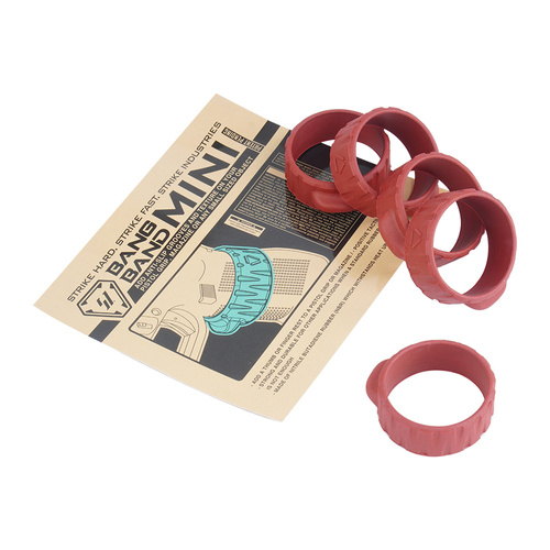 Strike Industries - Bang Band Mini Satz - 5 Stück - Rot - SI-BANGBAND-34MM-RED