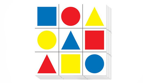 Geometrische Figuren Target - 10 Stück