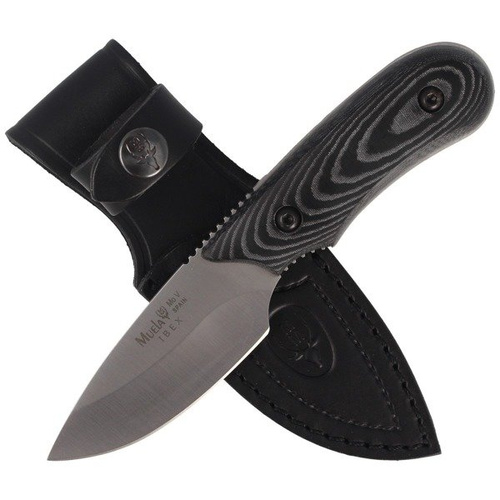Muela - Messer Skinner Full Tang Schwarz Micarta 75 mm - IBEX-8M