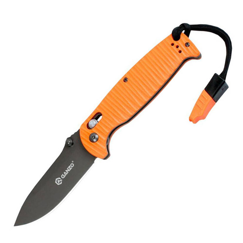 Ganzo - Klappmesser G7413P-OR-WS mit Pfeife - 440C - Orange - G7413P-OR-WS