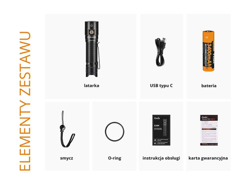 Fenix - Wiederaufladbare LED-Taschenlampe E28R - 1500 lm