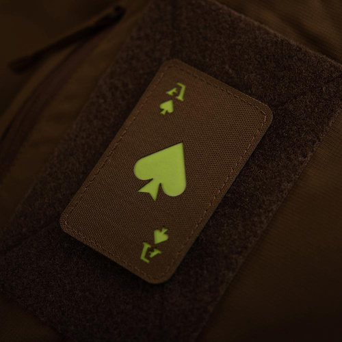 M-Tac - Militär-Patch Ace of Spades - Cordura 500D - Coyote / Fluoreszierend - 51109599